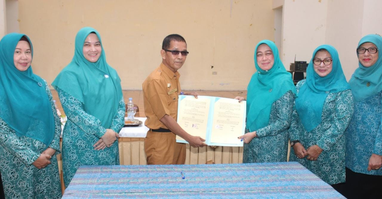 TP PKK Siak Teken MoU Dengan 13 OPD