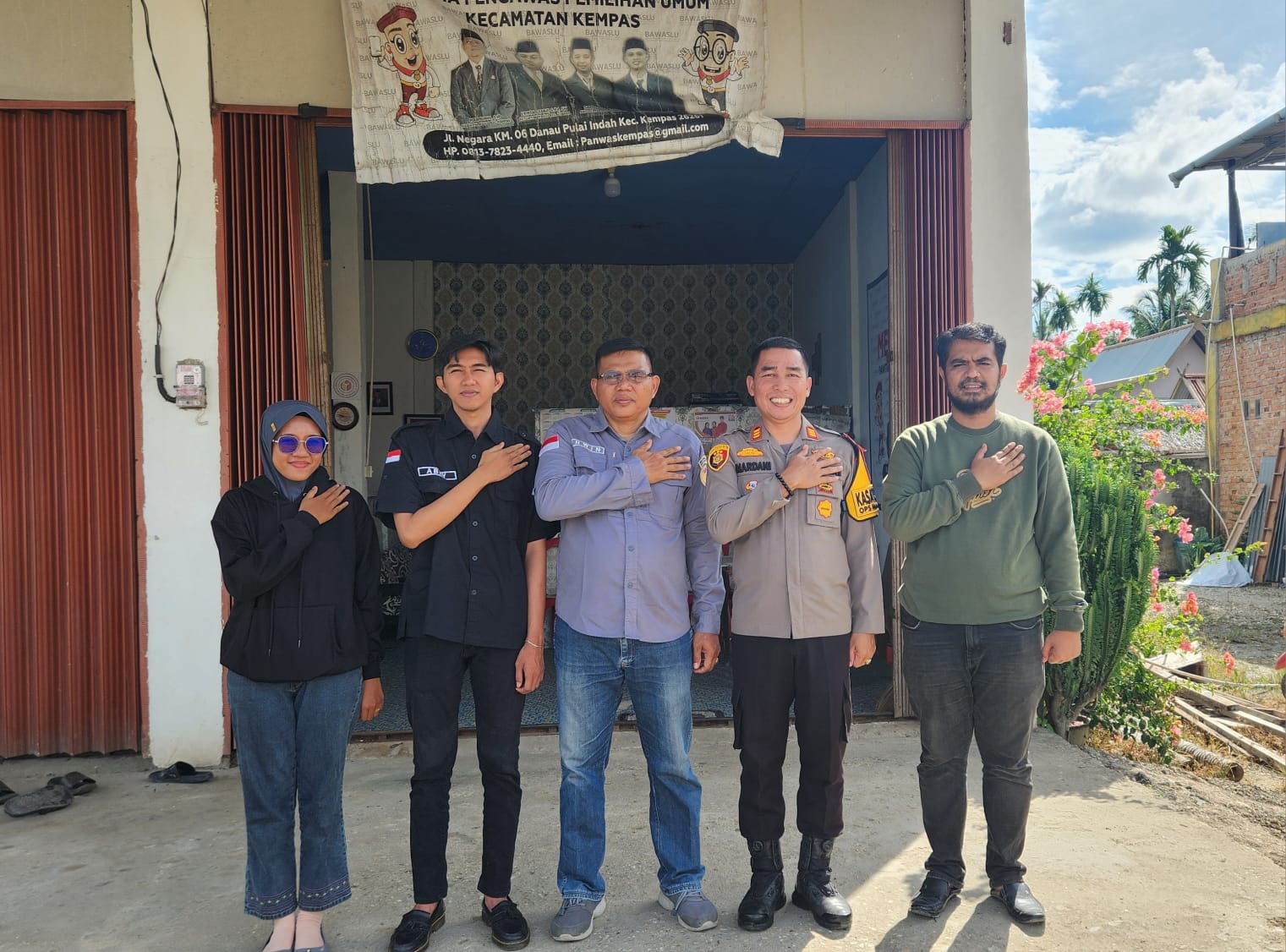 Polsek Kempas Tingkatkan Sinergitas dengan Panwaslu Jelang Pilkada