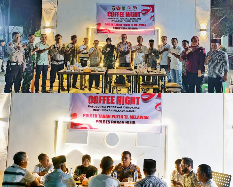 Kapolsek TPTM Gelar Coffee Night: Bangun Sinergi Demi Pilkada Damai 2024