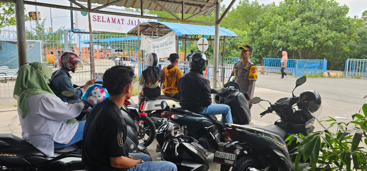 Polsek Bukit Batu Sampaikan Pesan Kamtibmas Jelang Pilkada Serentak 2024