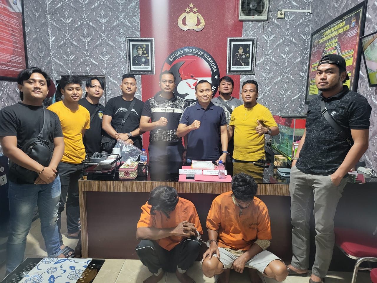 Polisi Bekuk Dua Pengedar Sabu di Rohil dengan Barang Bukti 1 Kg Lebih