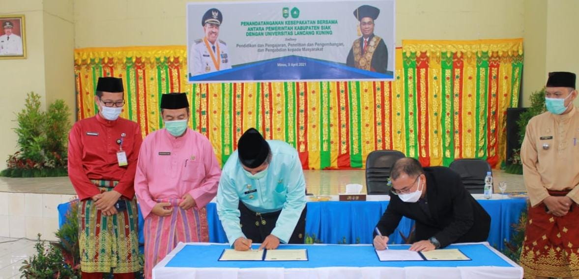 Tingkatkan SDM Daerah, Bupati Siak Jalin Kerjasama Dengan Unilak