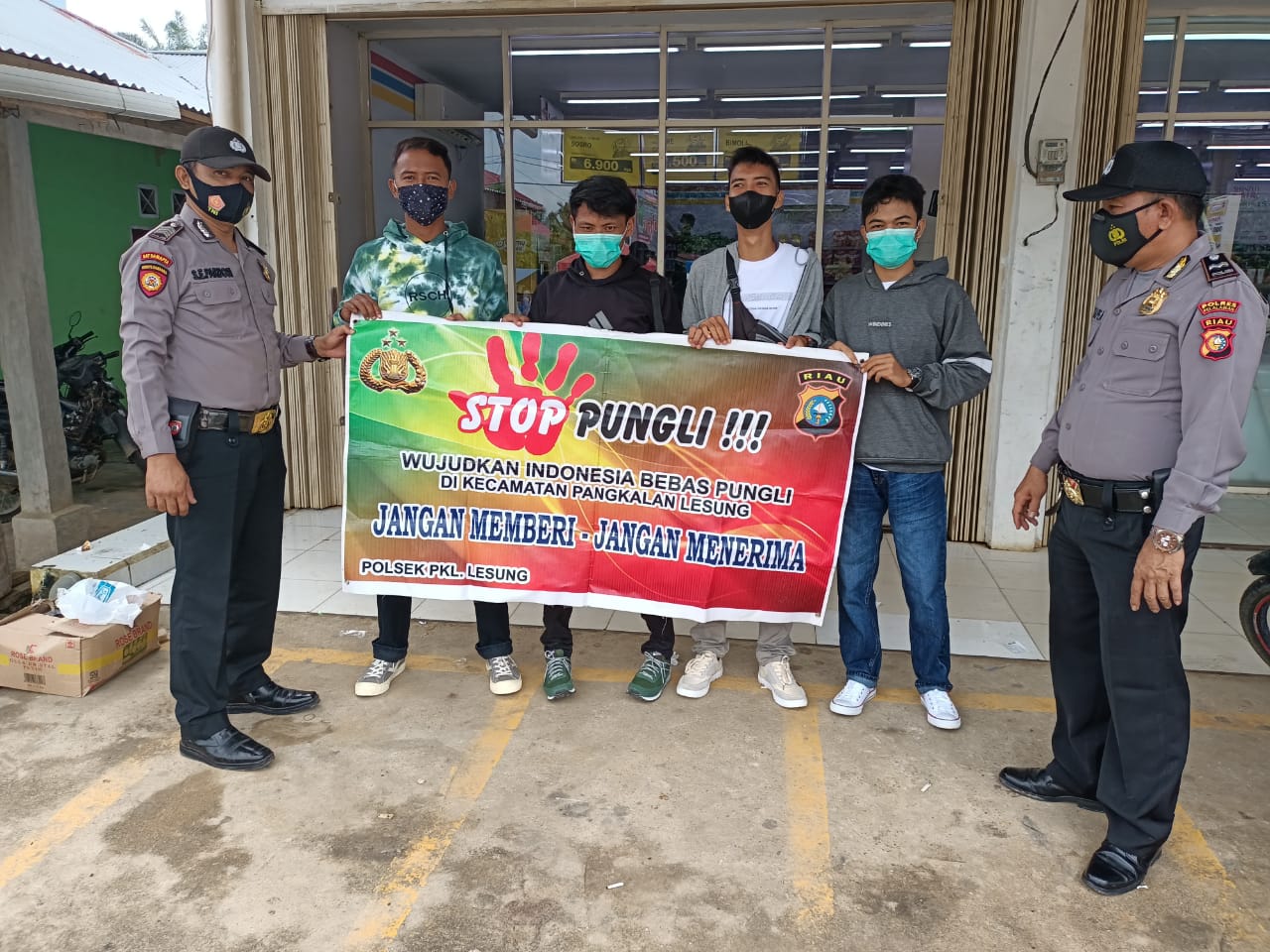 Polsek Pangkalan Lesung Minta Karyawan Toko dan Masyarakat Melapor Jika Terjadi Pungli