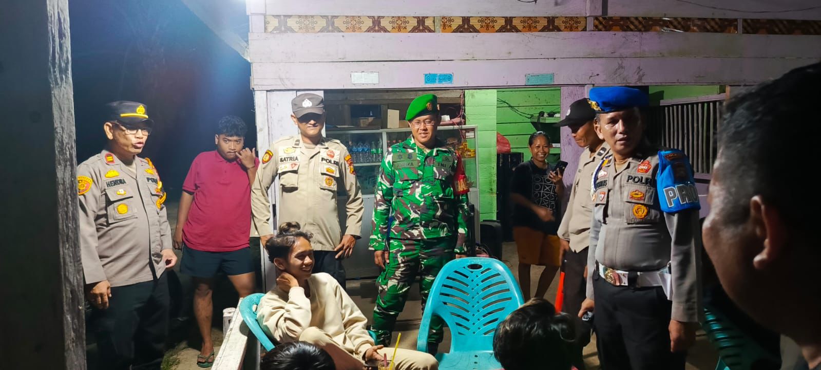 Polsek Teluk Meranti Patroli Gabungan di Objek Vital Jaga Kamtibmas Pilkada