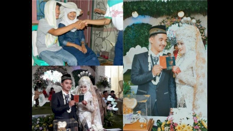 Owalah, Dulunya Sering Main 'Nikah-nikahan', Eh Pasangan Ini Nikah Beneran
