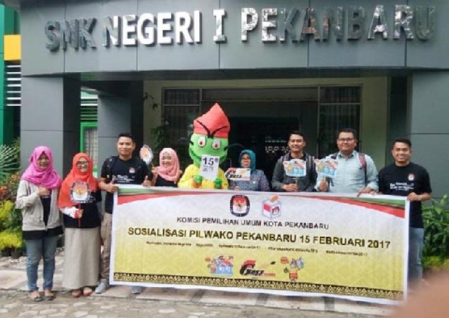 KPU Pekanbaru Gelar Sosialisasi Pilkada di Sekolah