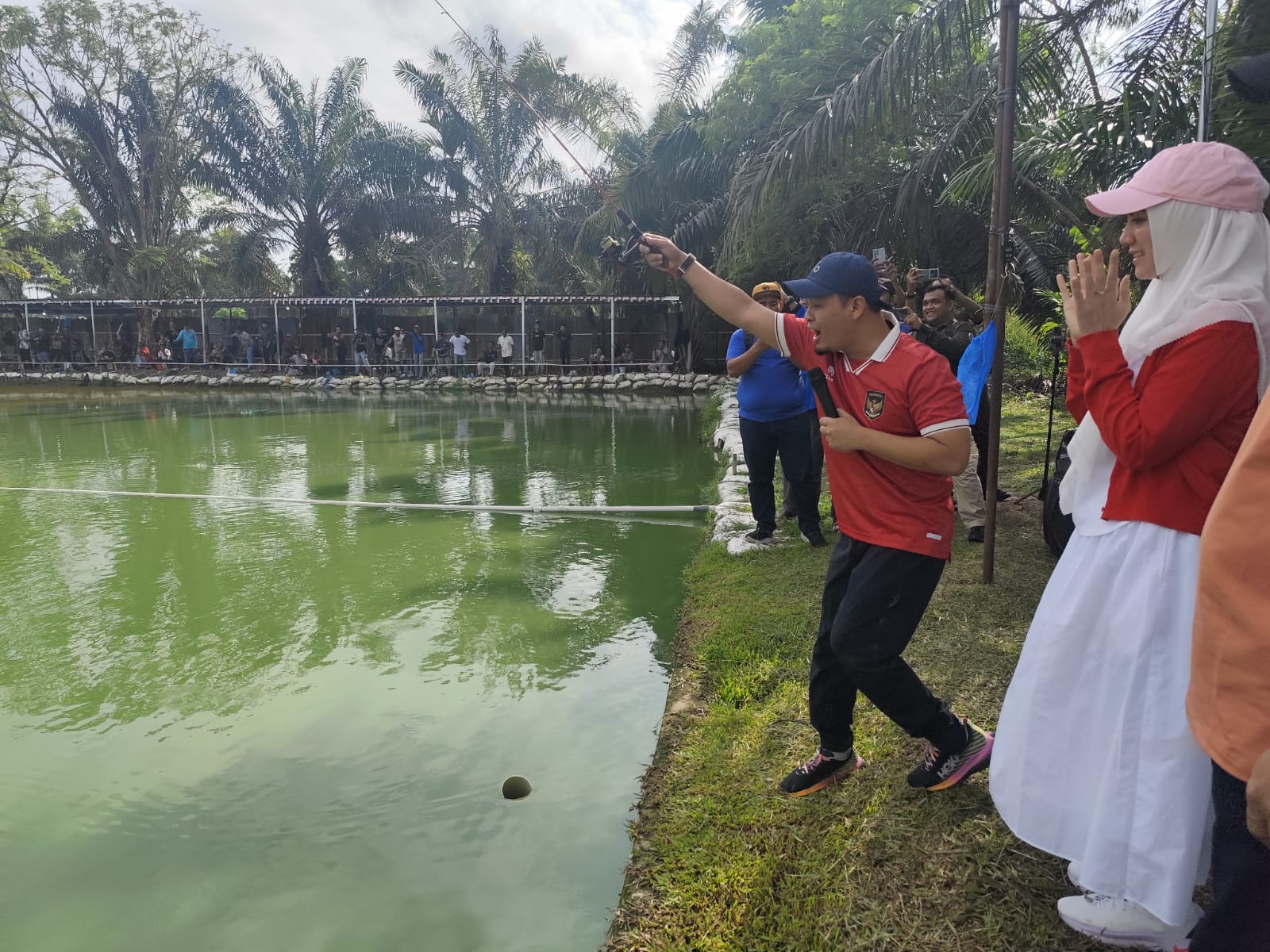 Agung Nugroho Buka Lomba Mancing Sempena HUT RI ke-79 di Kulim
