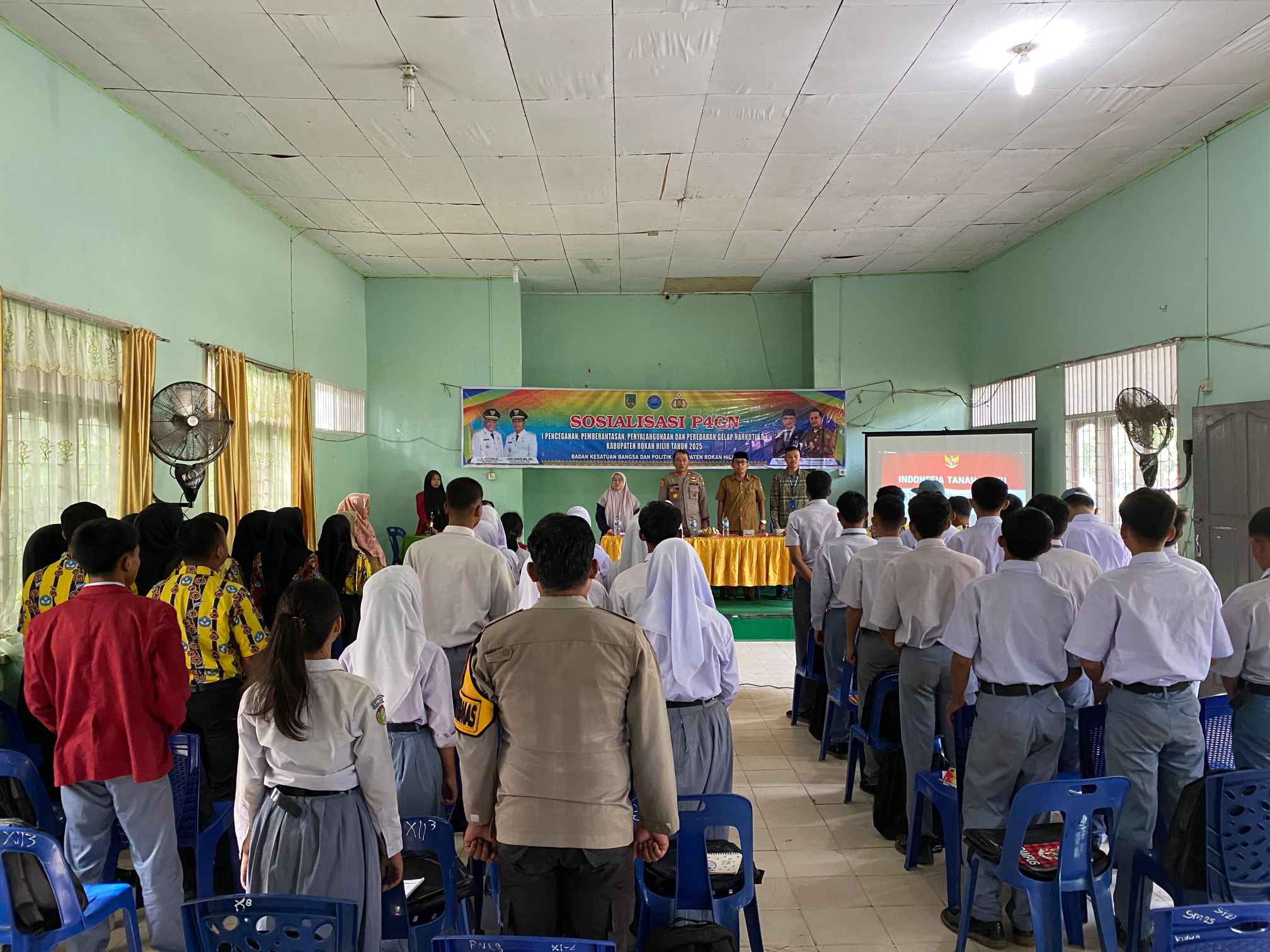 Cegah Penyalahgunaan Narkoba, Kapolsek Bangko Pusako Edukasi Pelajar SMAN 3