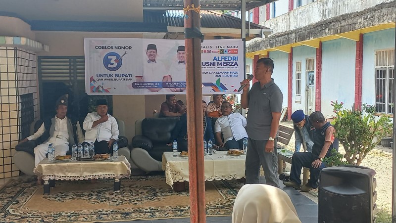Tokoh Masyarakat Mempura Dukung Alfedri-Husni untuk Membangun Siak yang Lebih Baik