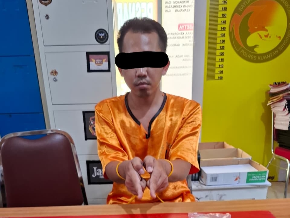 Pakai Nama Samaran 'Telkomsel', Pengedar Sabu di Kuansing Ditangkap Polisi