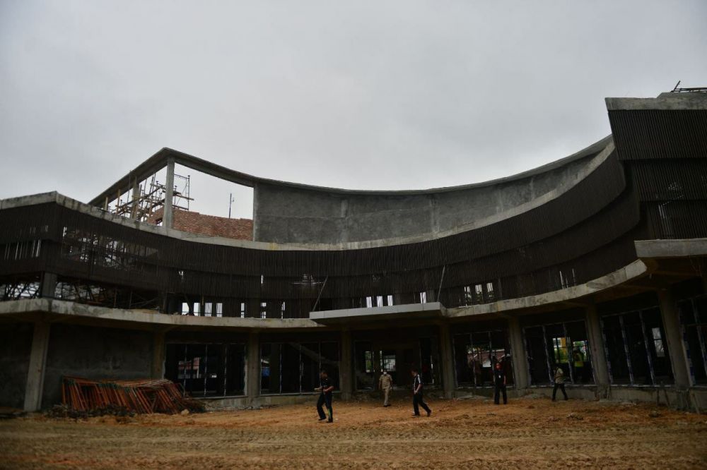 Penyelesaian Pembangunan Proyek Gedung Pemprov Riau Sudah di Atas 90 Persen