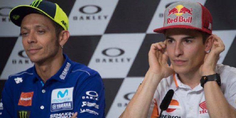Soal Marquez, Rossi Sebut Ada Sejarah Panjang yang Belum Terselesaikan