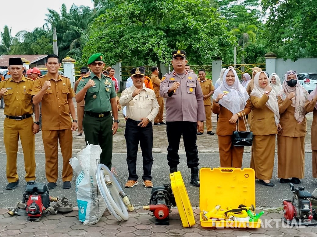 Gelar Apel Kesiapsiagaan Karhutla, Polsek TPTM dan Forkopimcam Bersinergi Cegah Kebakaran Hutan dan Lahan