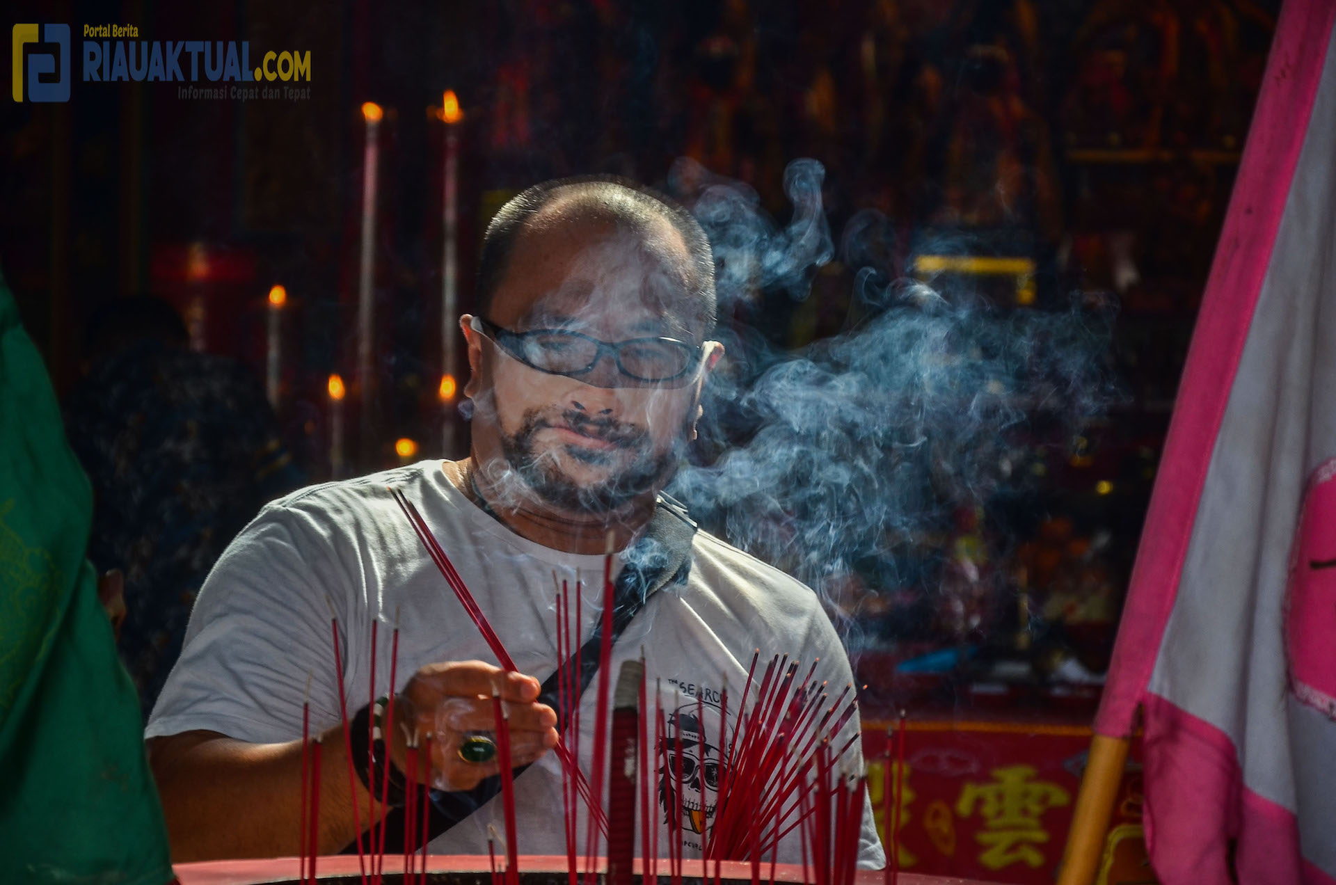 Potret Perayaan dan Pengamanan Imlek di Kota Pekanbaru di Masa Pandemi Covid-19