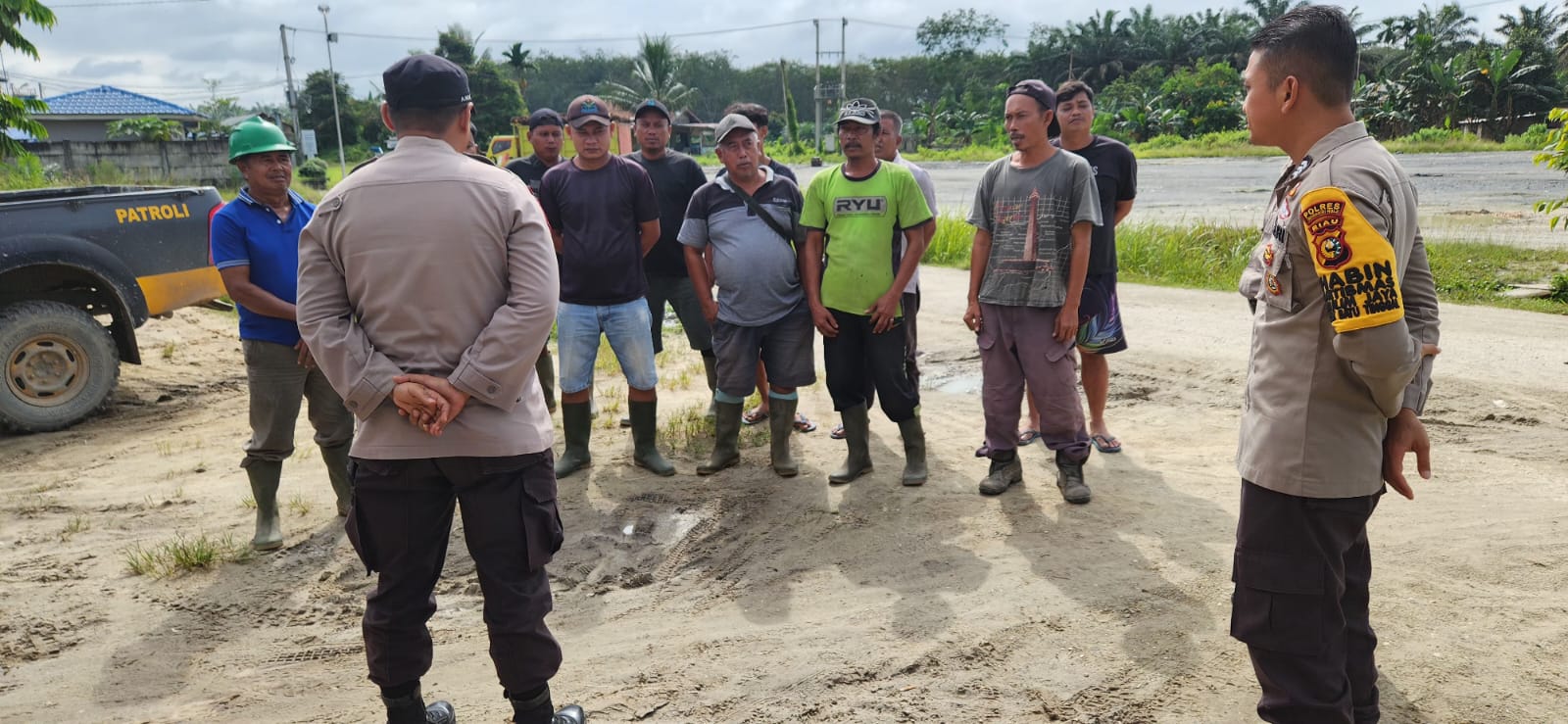 Polsek LBJ Ajak Serikat Pekerja Sukseskan Pemilu Damai 2024