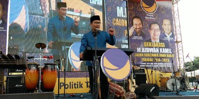 Terima Nasdem, Ridwan Kamil Dinilai Bisa Bernasib seperti Dede Yusuf