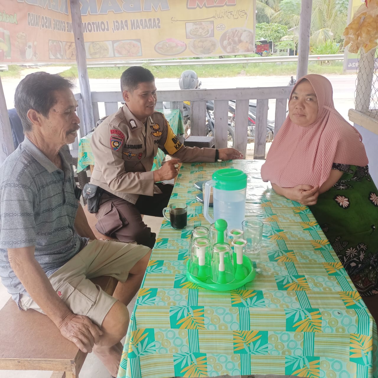 Polsek Pinggir Gelar Sosialisasi Cooling System Pilkada Serentak 2024 di Desa Tengganau