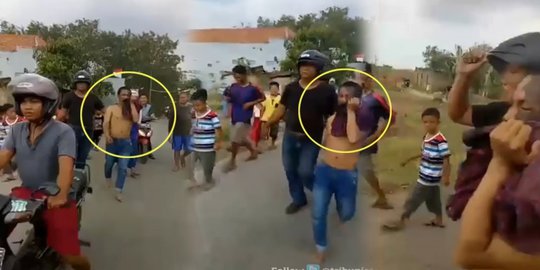 VIDEO: Sangar saat Ke Sopir Truk, Preman Bertato Menangis Ketika Diciduk Polisi