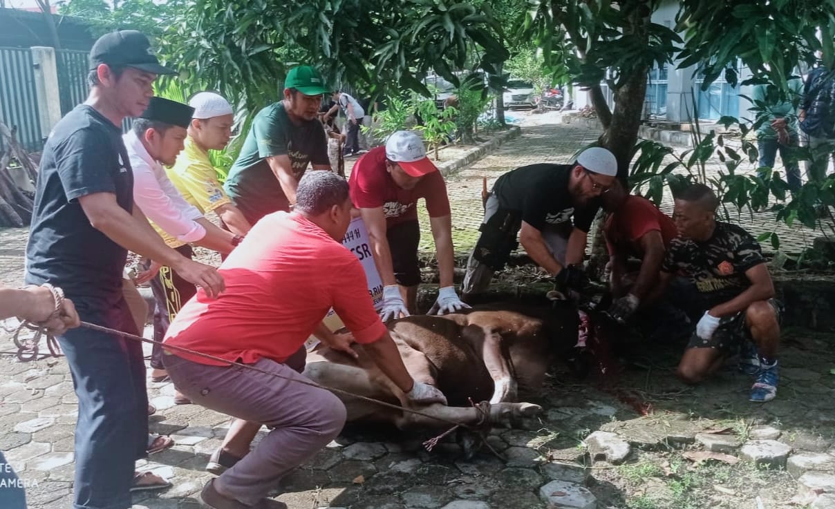 PWI Riau Sembelih Sembilan Hewan Kurban
