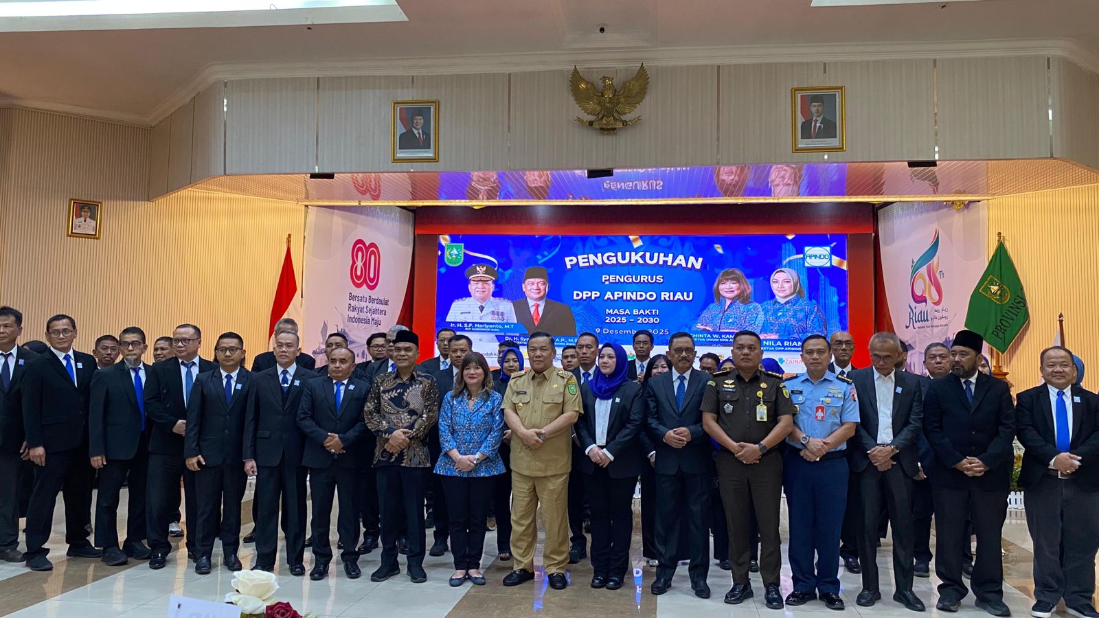 DPP Apindo Riau 2025-2030 Resmi Dilantik, ini Susunan Pengurusnya!