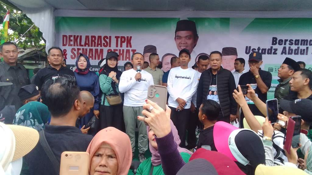 Ribuan Masyarakat dan Simpatisan Hadiri Deklarasi TPK dan Senam Sehat Bersama Abdul Wahid-SF Hariyanto