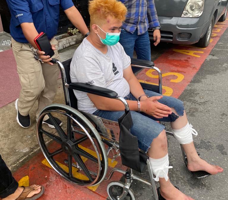 Coba Kabur, Timah Panas Bersarang di Kedua Betis Pelaku Jambret di Pekanbaru