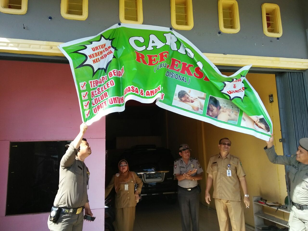Menjelang Bulan Ramdhan Sejumlah Panti Pijat Dan Cafe di Kuantan Tengah ditertibkan
