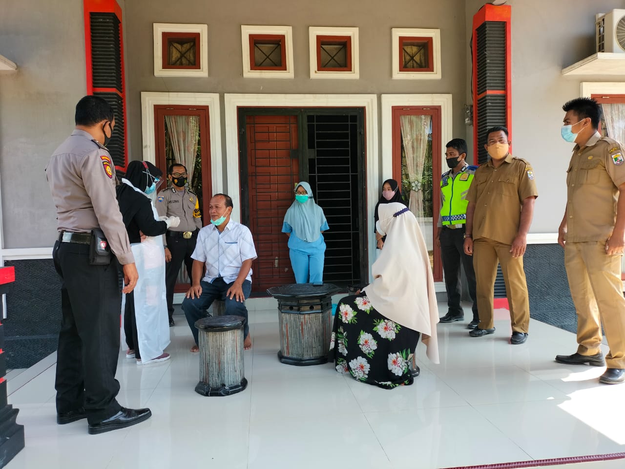 Polsek Pangkalan Lesung Kembali Lakukan Tracking Contact Terhadap Pasien Terkonfirmasi Covid-19