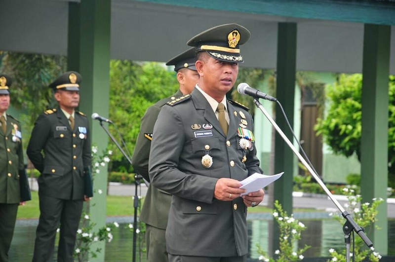 Korem 031/WB Peringati Hari Pahlawan Melalui Upacara