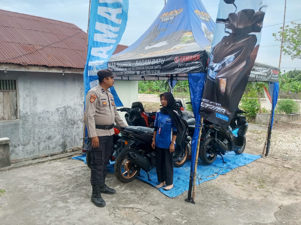 Polsek Bangko Pusako Gelar Patroli Antisipasi Premanisme, Warga Diminta Tetap Waspada