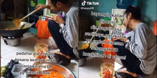 Kisah Tangis Pilu Pria Penjual Nasi Kotak yang Dibatalkan Pesananannya, Kini Dapat Gantinya