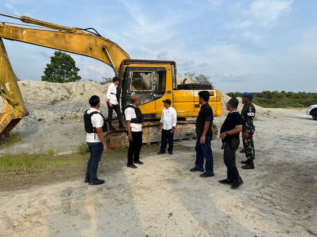 Sat Reskrim Polres Kampar dan TNI Gerebek Lokasi Galian C Ilegal, Pelaku Kabur Sebelum Ditangkap