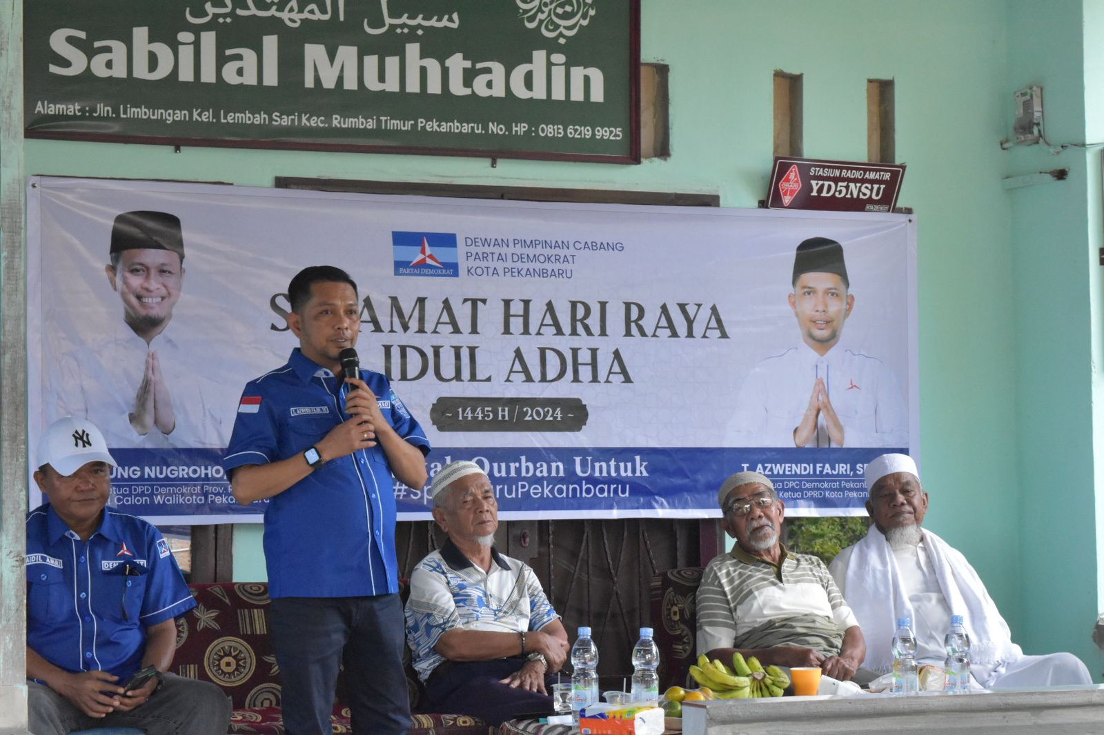 Agung Nugroho Didukung Majelis Ta'lim dalam Acara Kurban Demokrat Pekanbaru