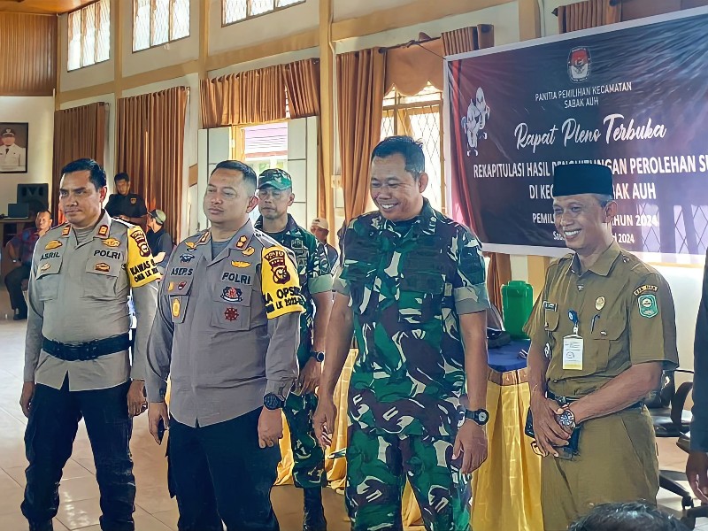 Kapolres Siak Tinjau Gudang Logistik Pemilu di 2 Kecamatan