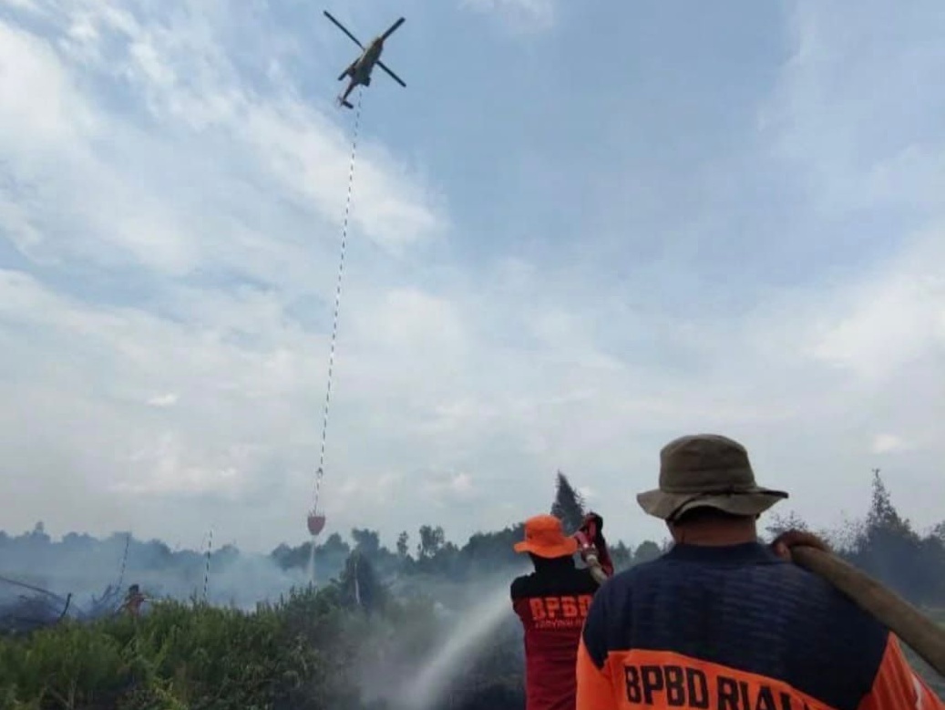 BPBD Riau Lakukan Hujan Buatan, 12,6 Ton Garam Disebar untuk Cegah Karhutla