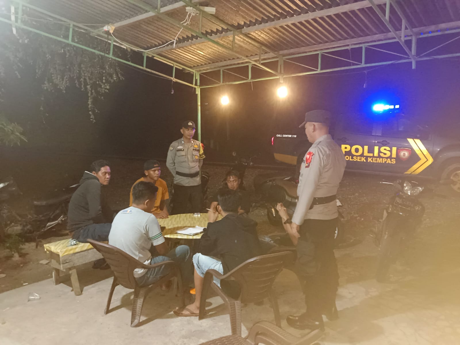 Polsek Kempas Intensifkan Patroli Malam Selama Masa Kampanye