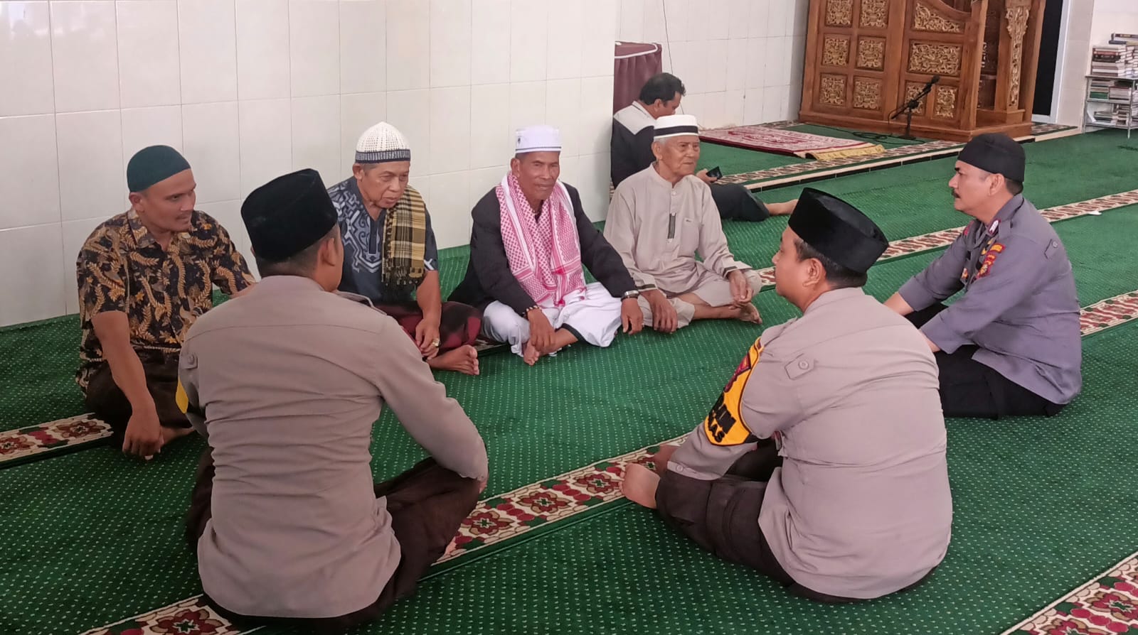 Kompol Noak Ajak Warga Senapelan Jaga Kamtibmas Jelang Pemilu