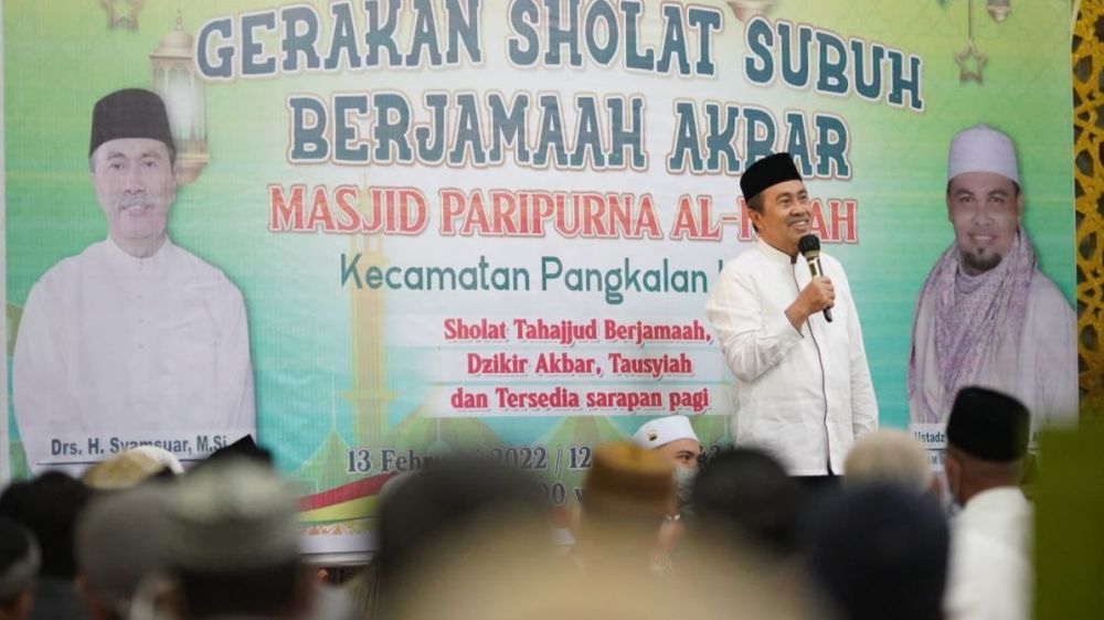 Gubernur Riau Ajak Masyarakat Riau Salat 5 Waktu Berjamaah