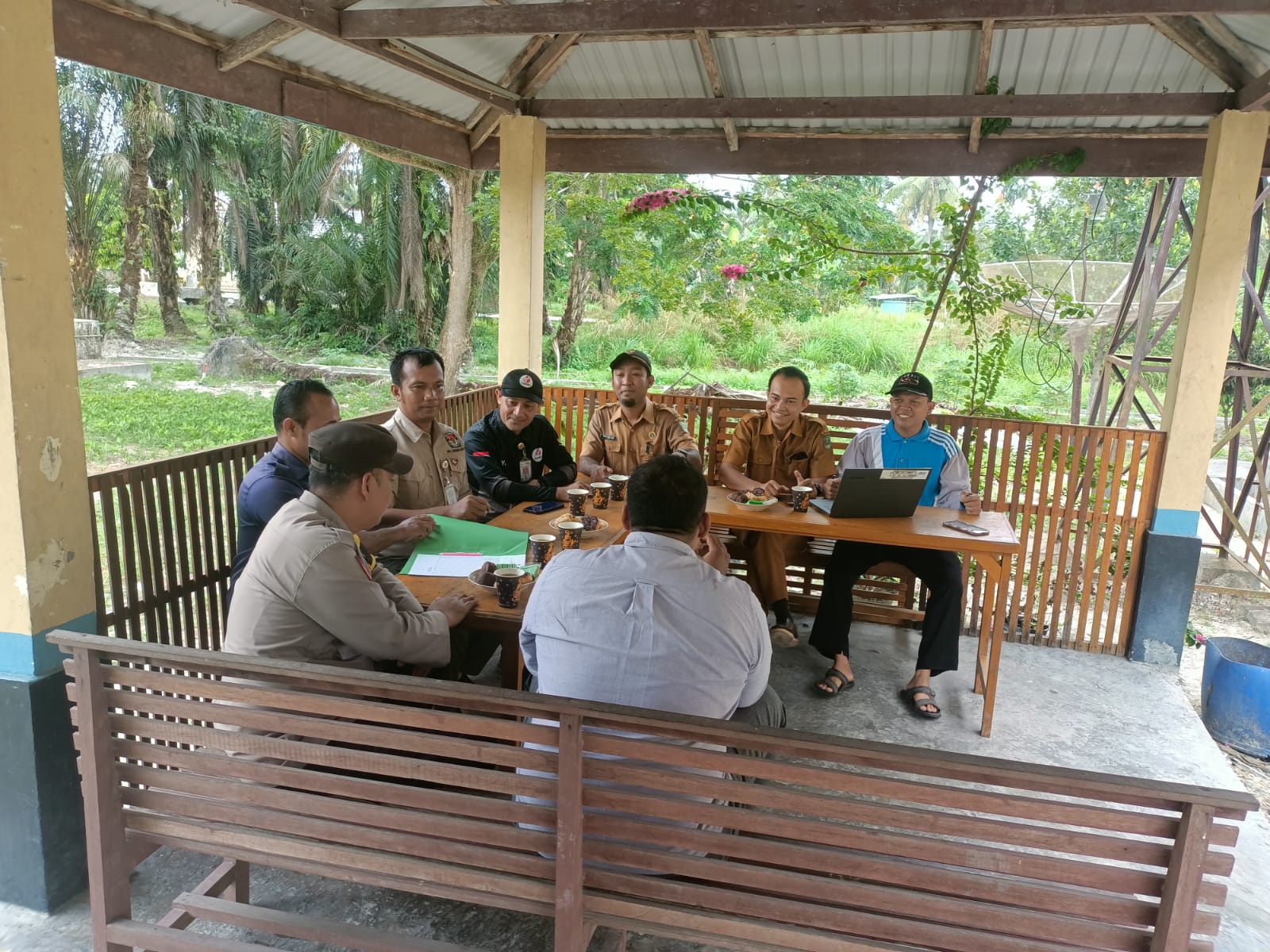 Polsek Lubuk Dalam Gelar Cooling System Jelang Pilkada Serentak di Kabupaten Siak