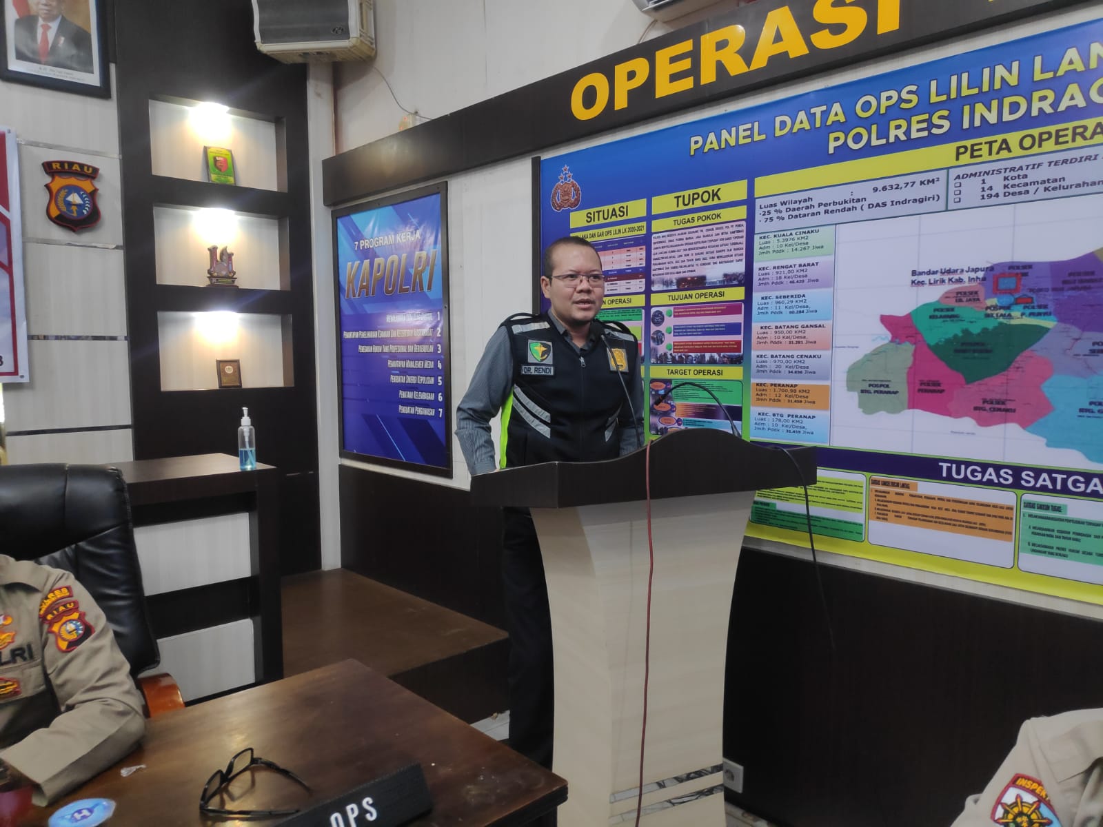 Polres Inhu Taja Latihan Pra Operasi Patuh Lancang Kuning 2023