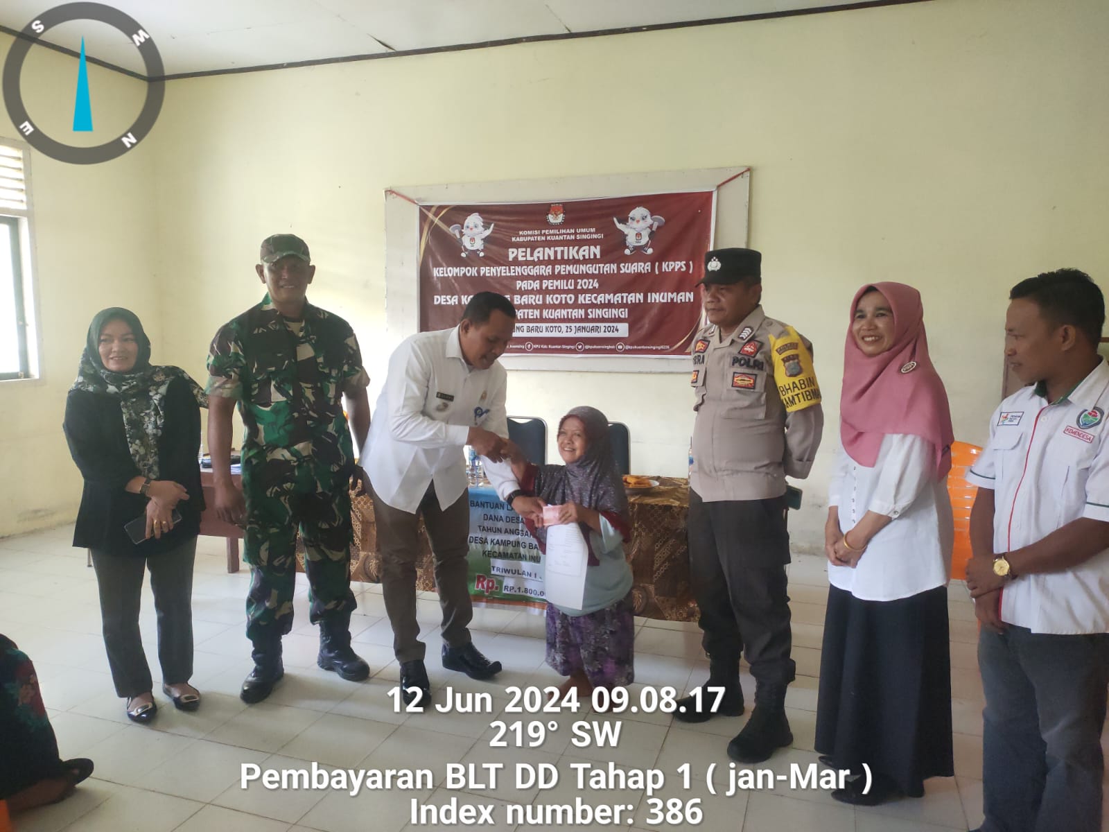 Penyaluran BLT Dana Desa di Kampung Baru Koto Rampung, 21 Keluarga Terima Manfaat