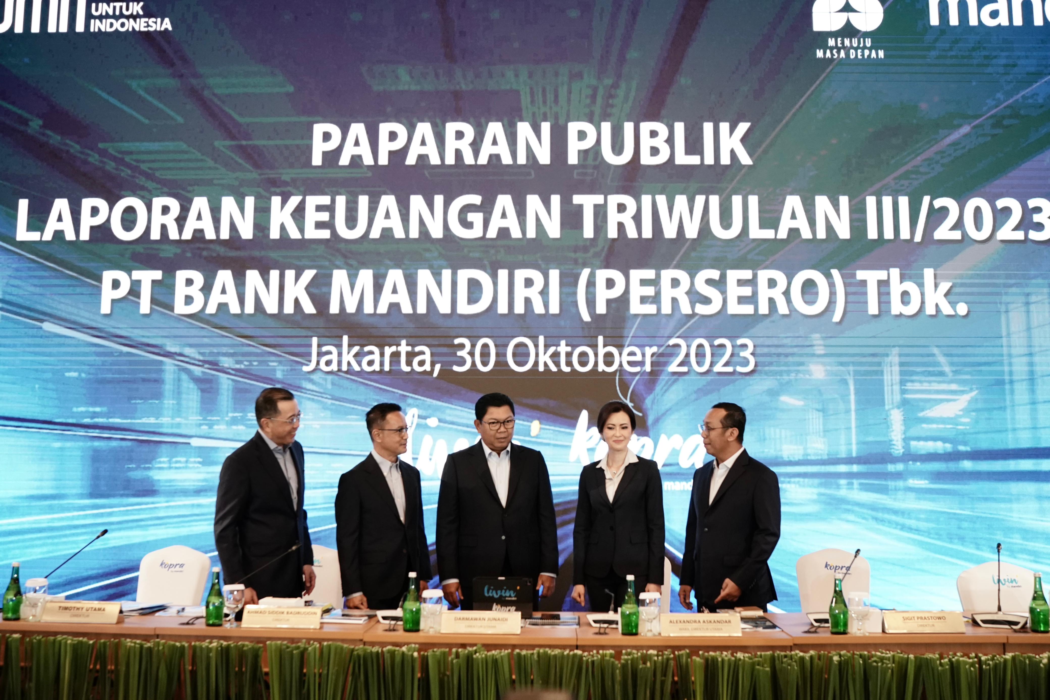 Bank Mandiri Catatkan Total Aset di Kuartal III 2023 Tembus Rp 2.007 Triliun, Rekor Baru di Indonesia