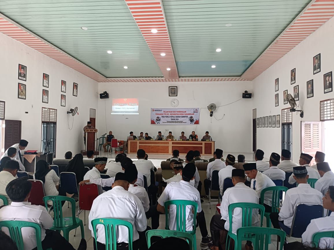 Polsek Bonai DS Gelar Pembekalan Pengawas TPS untuk Sukseskan Pilkada Damai 2024 di Rokan Hulu