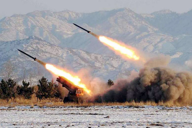 Korut Luncurkan Rudal Tentang Latihan Militer Korsel-AS