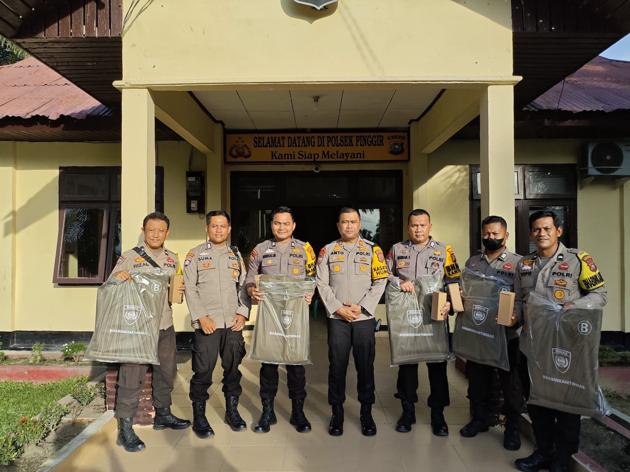 Kegiatan Analisis dan Evaluasi Bhabinkamtibmas di Polsek Siak Kecil, Polsek Pinggir, dan Polsek Mandau