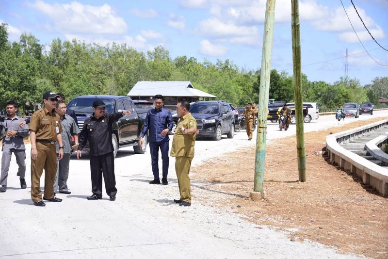 Bupati Amril Mukminin Tinjau 4 Proyek Strategis di Kecamatan Bengkalis dan Bantan