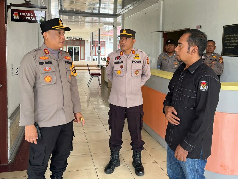 Ciptakan Pilkada Kondusif, Kapolres Rokan Hilir Koordinasi dengan KPU dan Bawaslu