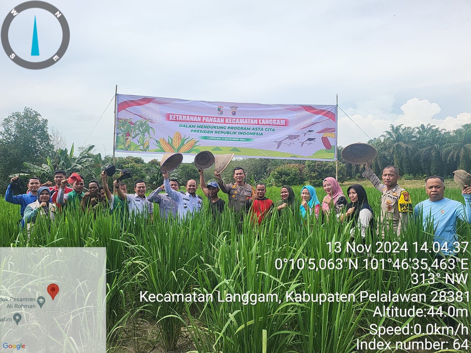Iptu Alferdo Jalani Misi Ketahanan Pangan, Tanam Bibit Terong Asam