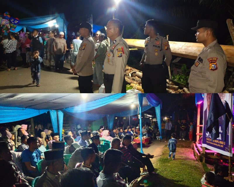 Polsek Kuantan Mudik Lakukan Pengamanan Kampanye Dialogis di Kuansing