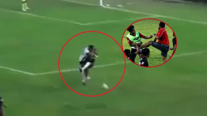 Tontonan Dewasa : Vidio Detik -Detik Ricuhnya Laga Liga 2 Persewangi VS PSBK. Brutal !